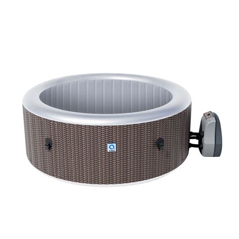 Avenli Nice 4 6 Person Inflatable Hot Tub Spa Cover Rattan Pattern Rapid Heating Up To 104F