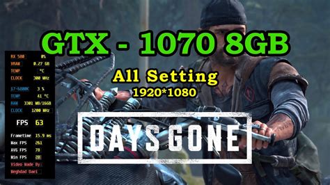 Days Gone Gtx Gb All Setting Fps Gameplay Youtube