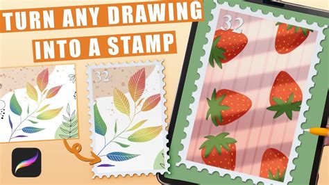 How To Draw A Stamp Illustration Easy Procreate Drawing Tutorial For