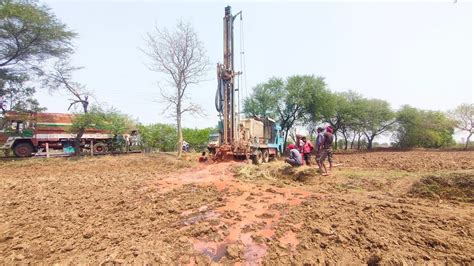 Borewell Drilling Machine 175 Feet 20hp Water Coconut Water Checking