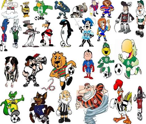 Mascotes de Time de Futebol Criação de Mascotes