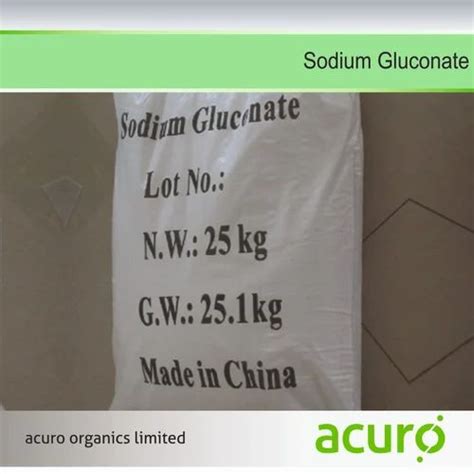 Sodium Gluconate Powder Packaging Size 25 Kg Grade Technical At Rs