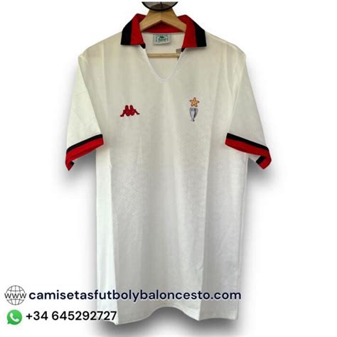 Camiseta AC Milan 1989 1990 Visitante Camisetas Futbol Y Baloncesto