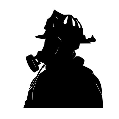 Firefighter Silhouette Svg File For Cricut Silhouette Laser Machines