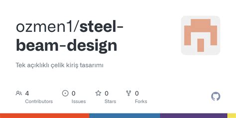 GitHub - ozmen1/steel-beam-design: Tek açıklıklı çelik kiriş tasarımı