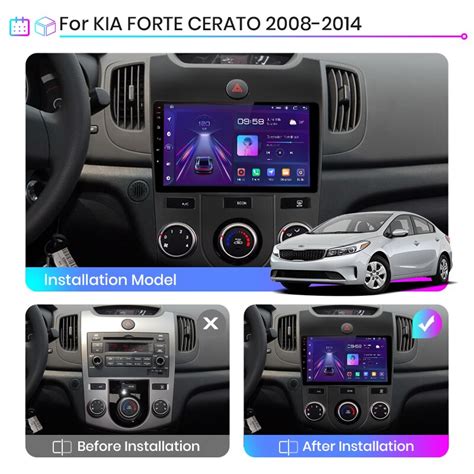 V1 Wireless Carplay 256GB 2 Din Android Auto Car Radio For KIA Forte