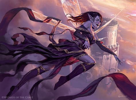 Alela Artful Provocateur MtG Art From Throne Of Eldraine Set By