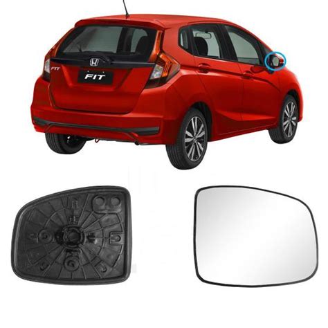 Lente Retrovisor Direito Honda Fit 2015 A 2021 Original Metagal