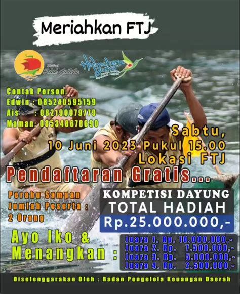 panitia lomba dayung  iven ftj gelar rapat pemantapan kegiatan