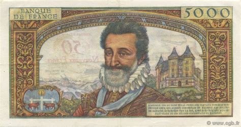 Nf Sur Francs Henri Iv France F P Billets