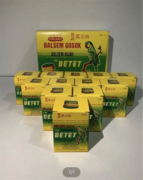 Betet Parrot Brand Balm Green Balm 175g 12pcs Lazada Ph