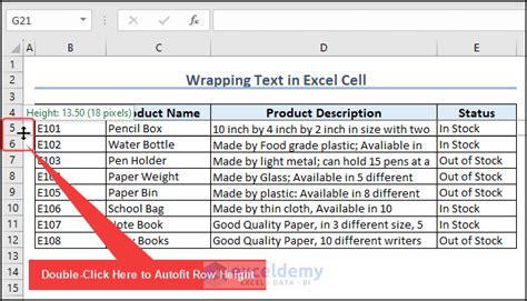 How To Wrap Text In Excel Cell 5 Easy Ways Exceldemy