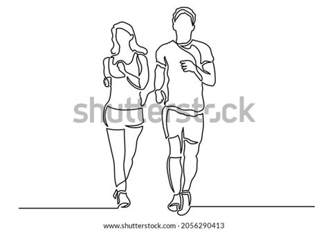 Continuous Line Drawing Man Woman On Stock Vector Royalty Free 2056290413 Shutterstock