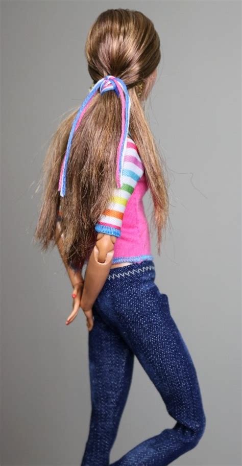 Halsey Biracial Customized Ooak Hybrid Barbie Doll Repaint By