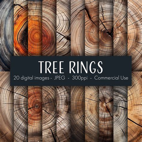 tree ring digital images printable digital paper instant