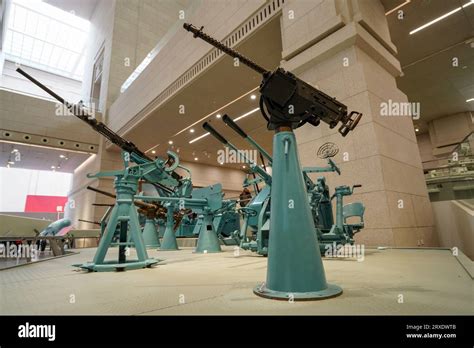 Beijing China January 24 2023 Japanese Made Version Of 12 7mm Shipborne Anti Aircraft Machine