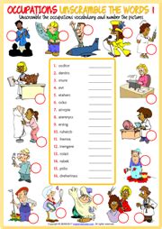 Jobs Esl Vocabulary Worksheets