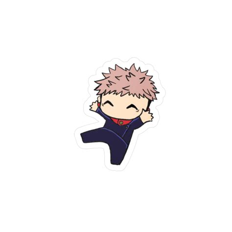 Jujutsu Kaisen Anime Yuji Itadori Chibi Decal Sticker Etsy