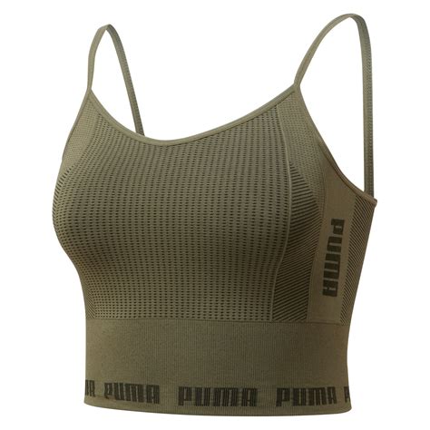 Puma Evoknit Seamless Crop Top Womens Short Sleeve Crop Tops Denmark