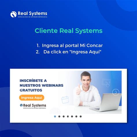 ¡Webinars Gratuitos con Real Systems! - Sé un experto en CONCAR