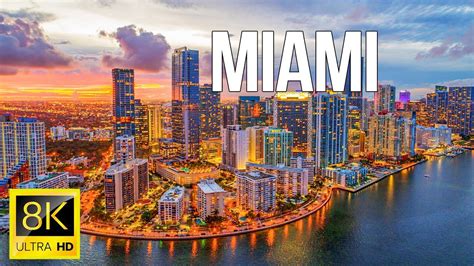 Miami Florida United States 8K Ultra HD Drone Footage 60 FPS YouTube