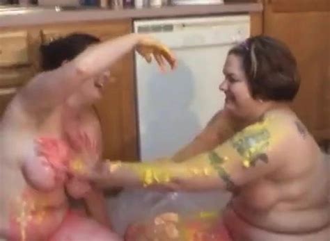 Body Painting With 2 BBW Lesbian Lesbian Porn XHamster