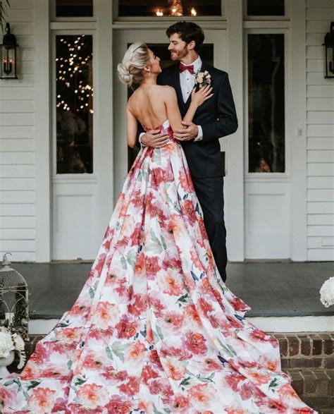 20 Gorgeous Floral Wedding Dresses The Glossychic