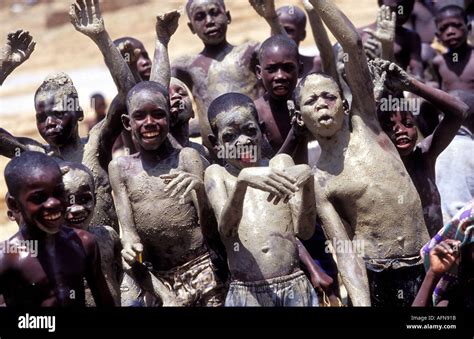 Young African Child Bathing In Stock Photos & Young African Child ...