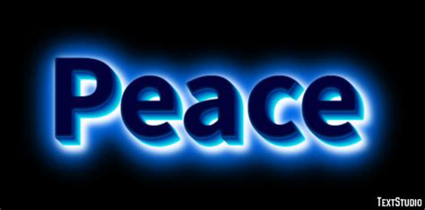 Peace Text Effect And Logo Design Word