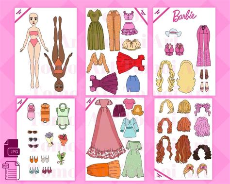 Printable Paper Doll Dress up Girls Korean Paper Doll Kpop Doll ...