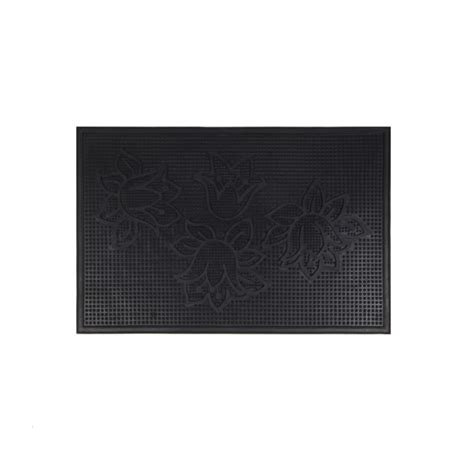 Covor Intrare Exterior Deco 100 Cauciuc Negru Dreptunghiular 60 X