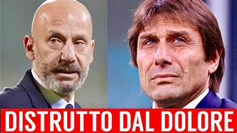 Morte Vialli Conte Distrutto E Salta La Conferenza Stampa Youtube