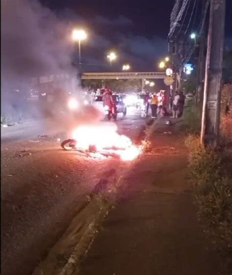 Acidente Na Br 230 Em João Pessoa Deixa Moto Em Chamas E Quatro