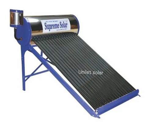 SS 48dia Supreme Solar Water Heater 200 Lpd Stainless Steel At Rs 36000