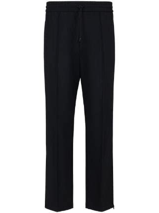 Emporio Armani Wide Leg Track Pants Farfetch