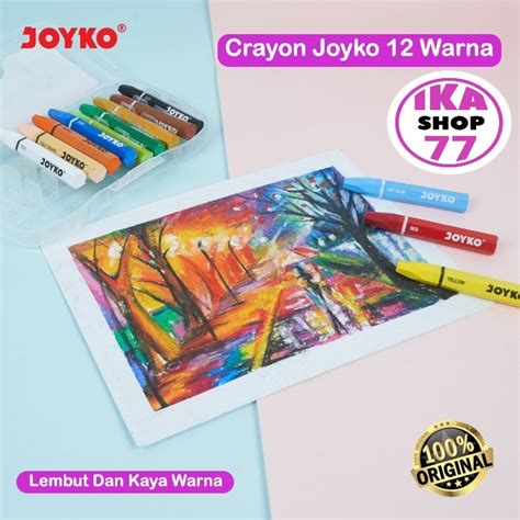 Jual Crayon Set Art Isi Warna Crayon Joyko Warna Oil Pastel