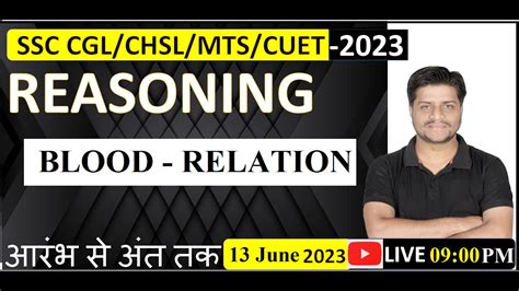 Blood Relation Ssc Chsl Ssc Mts Ssc Cgl Cuet Exam Bank