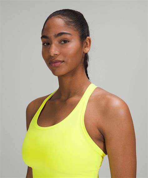 Lululemon Cool Racerback Short Tank Top Nulu Electric Lemon Lulu