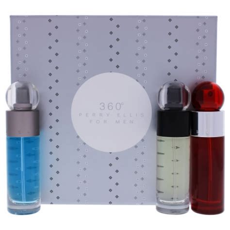 360 By Perry Ellis For Men 3 Pc T Set 1oz 360 Edt Spray 1oz 360 Red Edt Spray 1oz 1 Unit