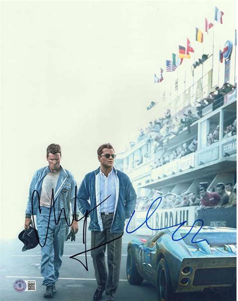 Ford v Ferrari Cast Signed 11x14 Photo Certified Authentic Beckett BAS COA