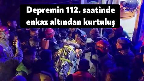 Depremin 112 saatinde enkaz altından kurtuluş Bağımsız Kocaeli