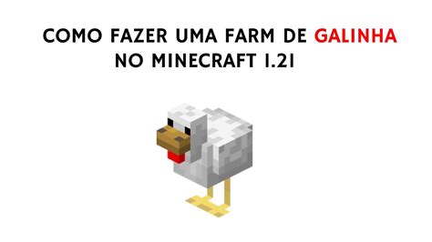 Como Fazer Uma Farm De Frango Autom Tica Minecraft Tutorial