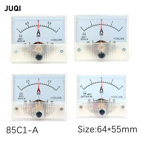 C A Dc Mv Amperemeter Gauge Analoge Panel Huidige Meter A