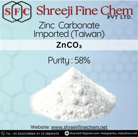 zinc carbonate powder grade standard industrial grade  kg