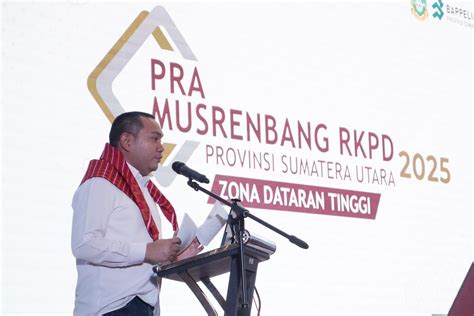 Bupati Pakpak Bharat Hadiri Pra Musrenbang Rkpd Provinsi Sumatera Utara