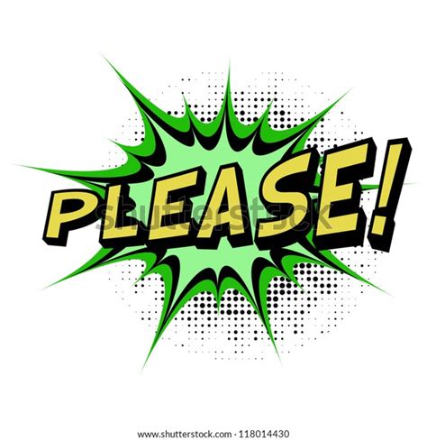 Please Comic Book Explosion Easy Change Stock Vector (Royalty Free) 118014430 | Shutterstock