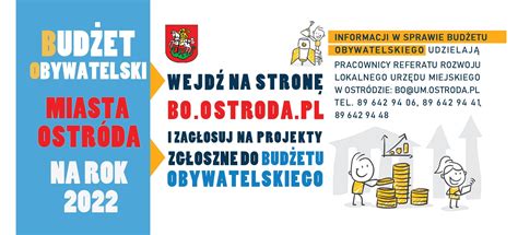 Zag Osuj Na Projekt Zg Oszony Do Bud Etu Obywatelskiego Miasta Ostr Da