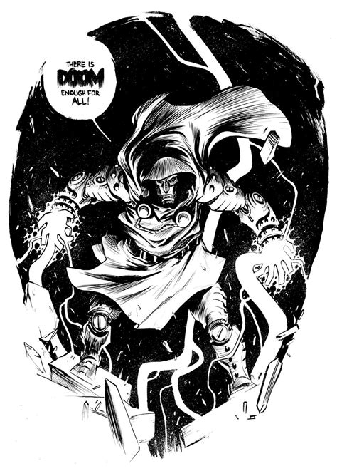 Jeff Stokely Superhero Art Comic Books Art Doom