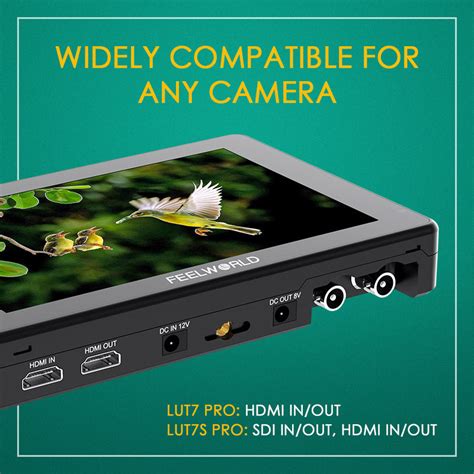 FEELWORLD LUT7 PRO/LUT7S PRO 7" Ultra Bright 2200nit DSLR Camera Field ...