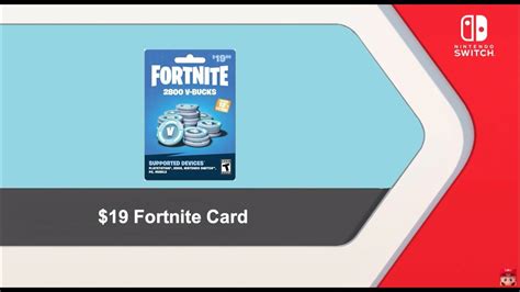 Nintendo Reveals 19 Dollar Fortnite Card Youtube